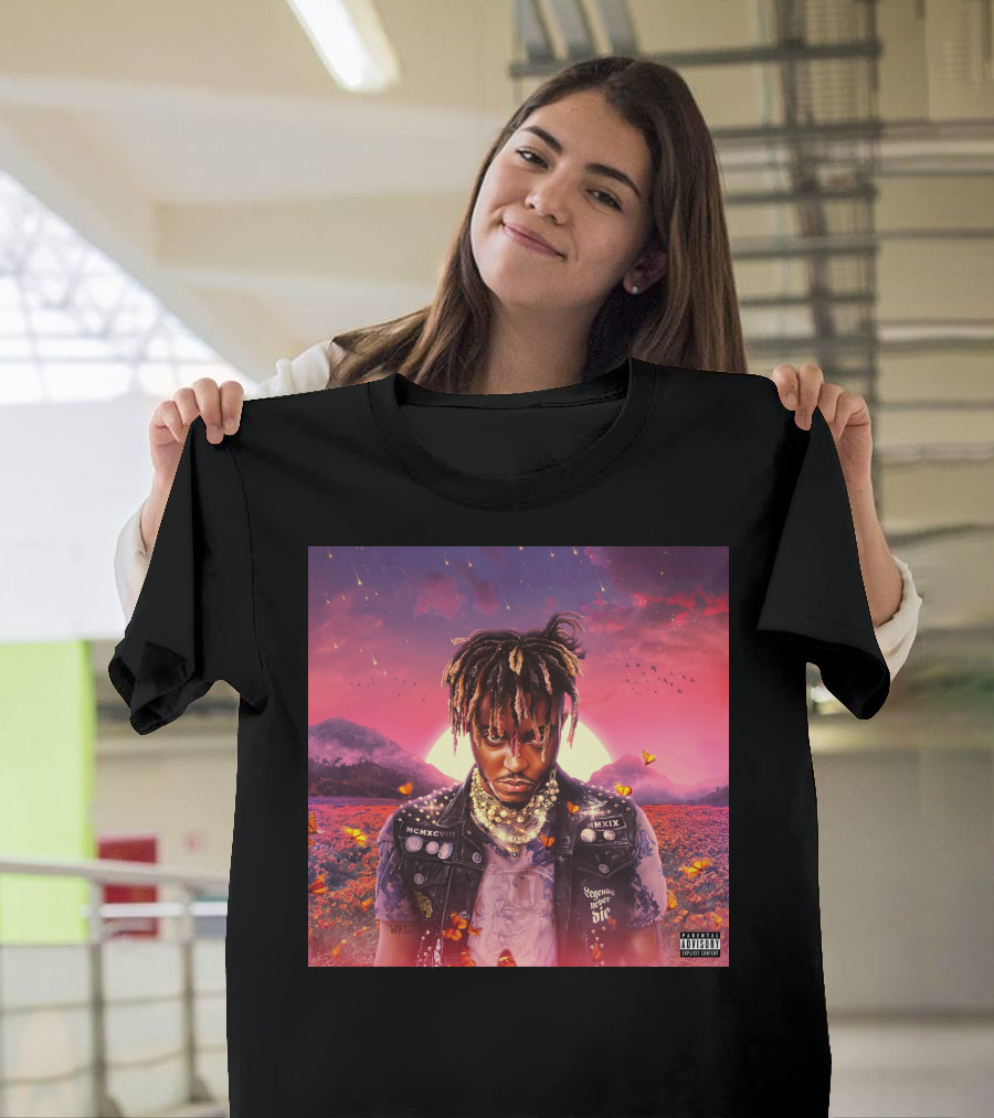 Juice Wrld Legends Never Die Album Cover Parental Advisory T-Shirt