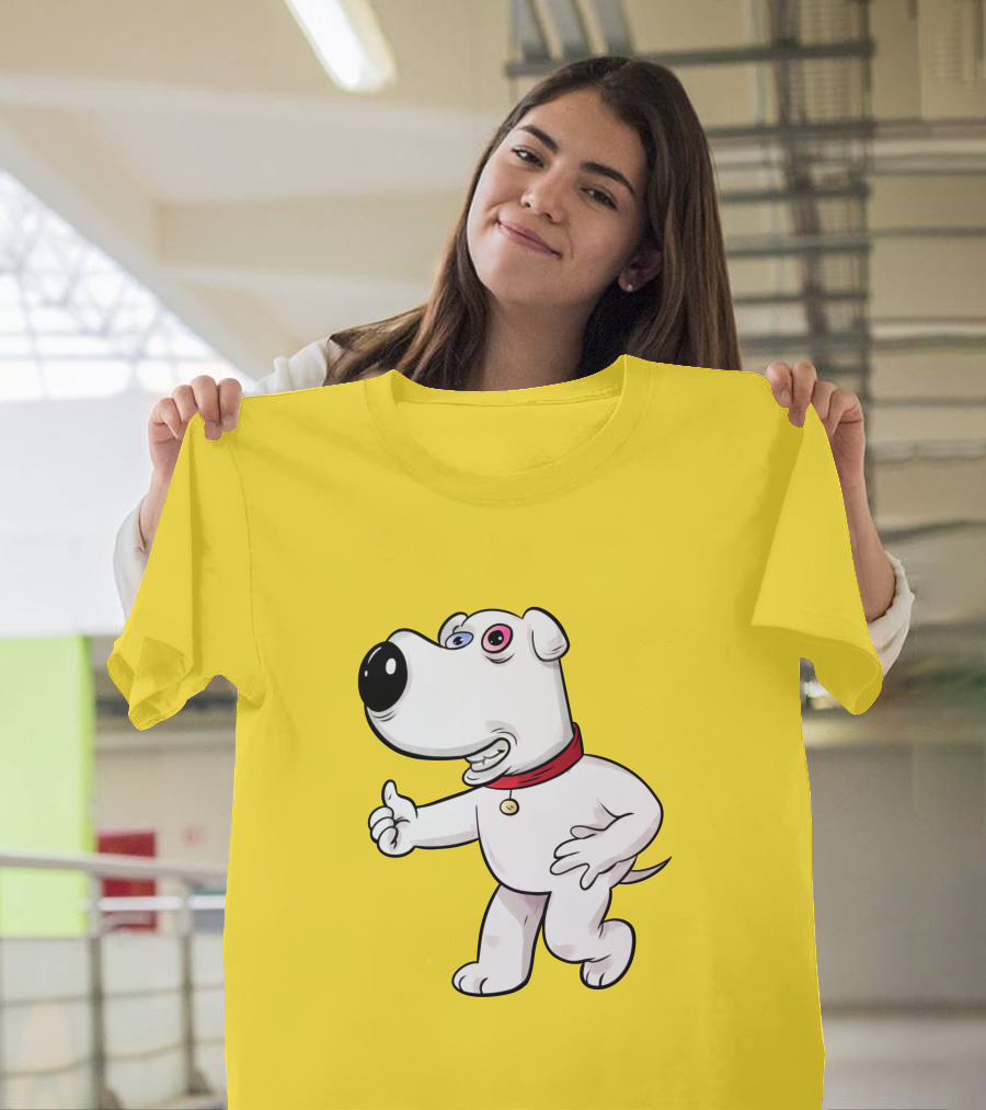 Brian Griffin Psychedelic Style Family Guy Character T-Shirt