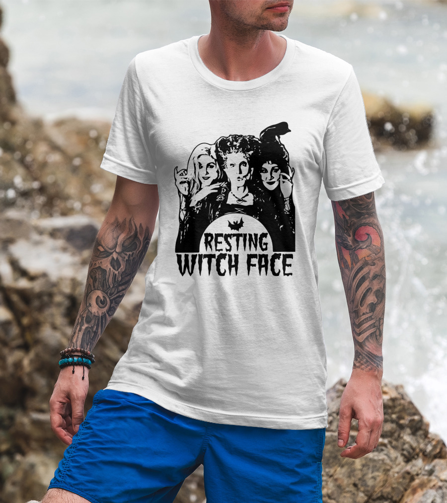 Resting Witch Face Sanderson Sisters Halloween Trio T-Shirt