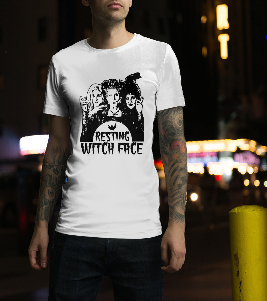 Resting Witch Face Sanderson Sisters Halloween Trio T-Shirt