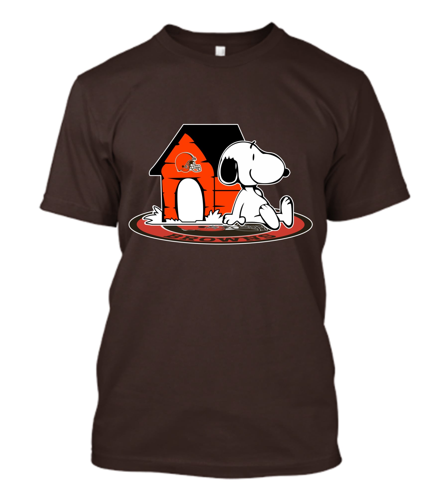 Cleveland Browns Football Fan Snoopy Now And Forever T-Shirt