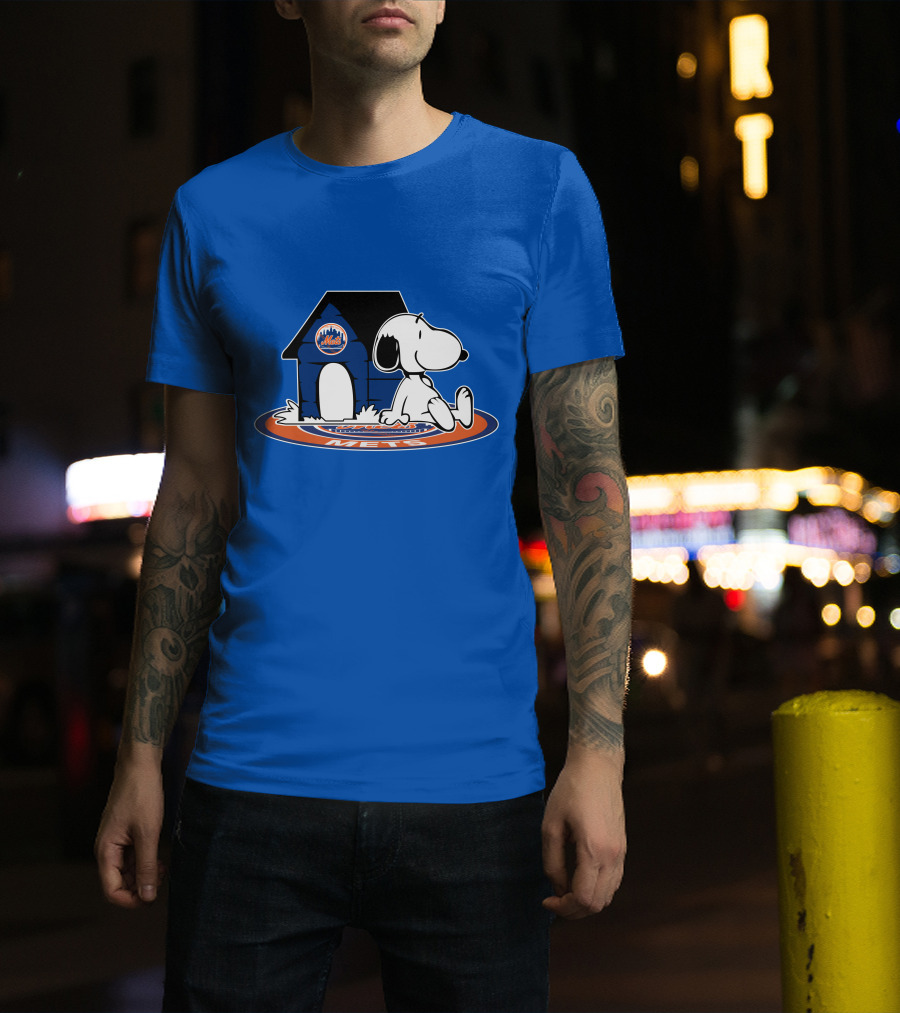 New York Mets Baseball Fan Now And Forever Snoopy T-Shirt