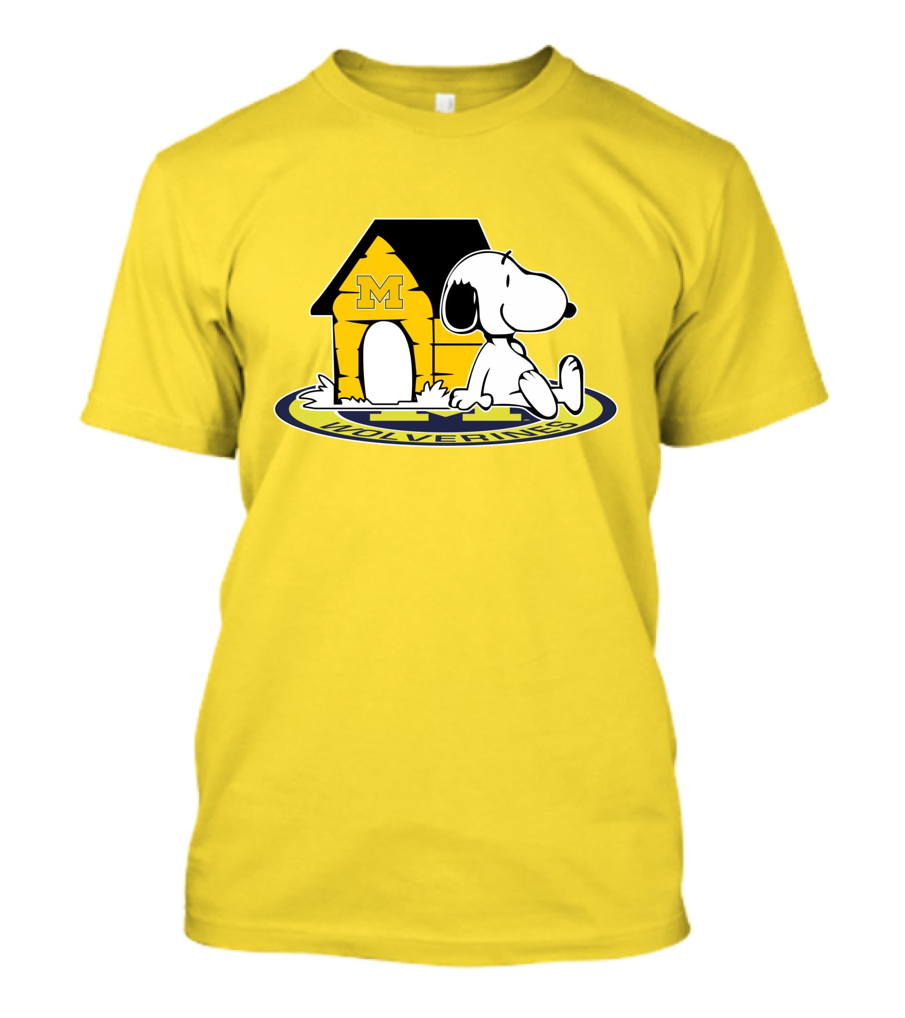 Michigan Wolverines Snoopy Doghouse Fan Now And Forever T-Shirt