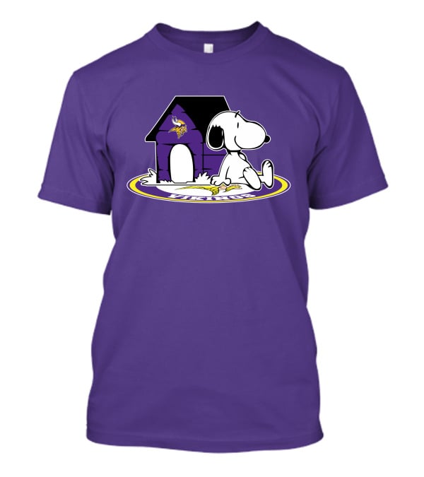 Snoopy Minnesota Vikings Football Fan Now And Forever T-Shirt