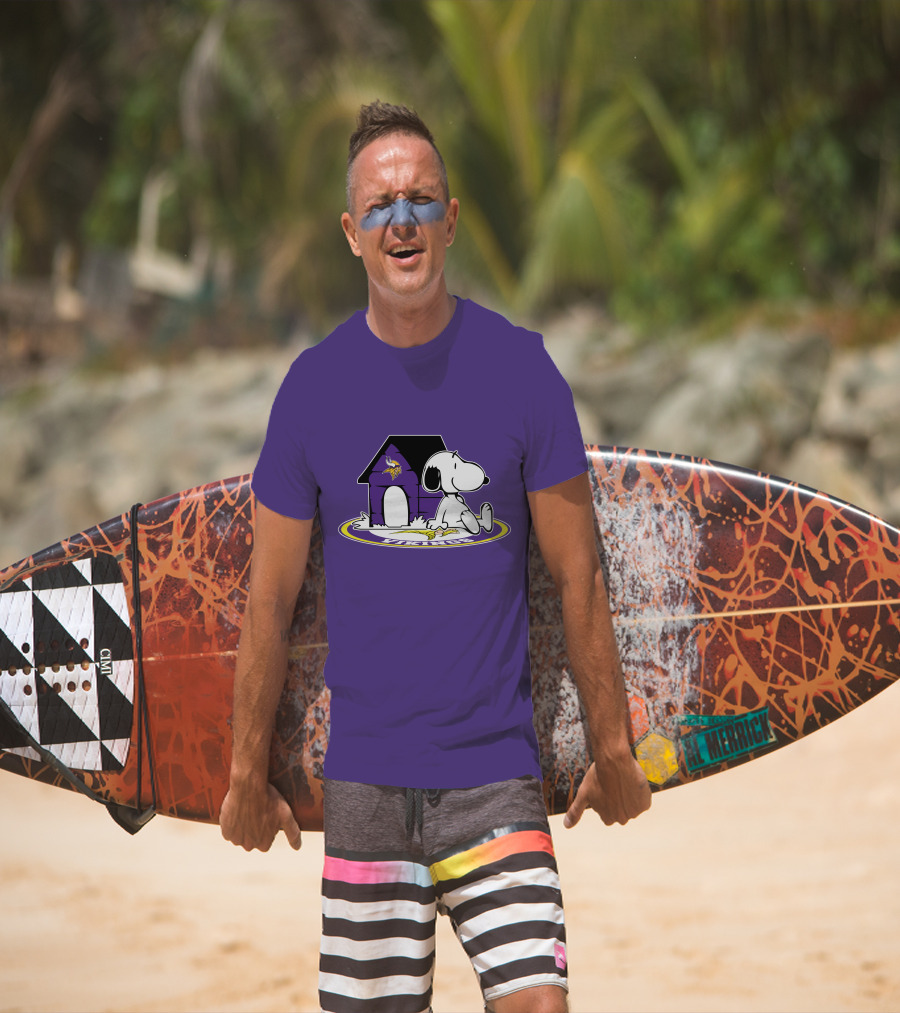 Snoopy Minnesota Vikings Football Fan Now And Forever T-Shirt