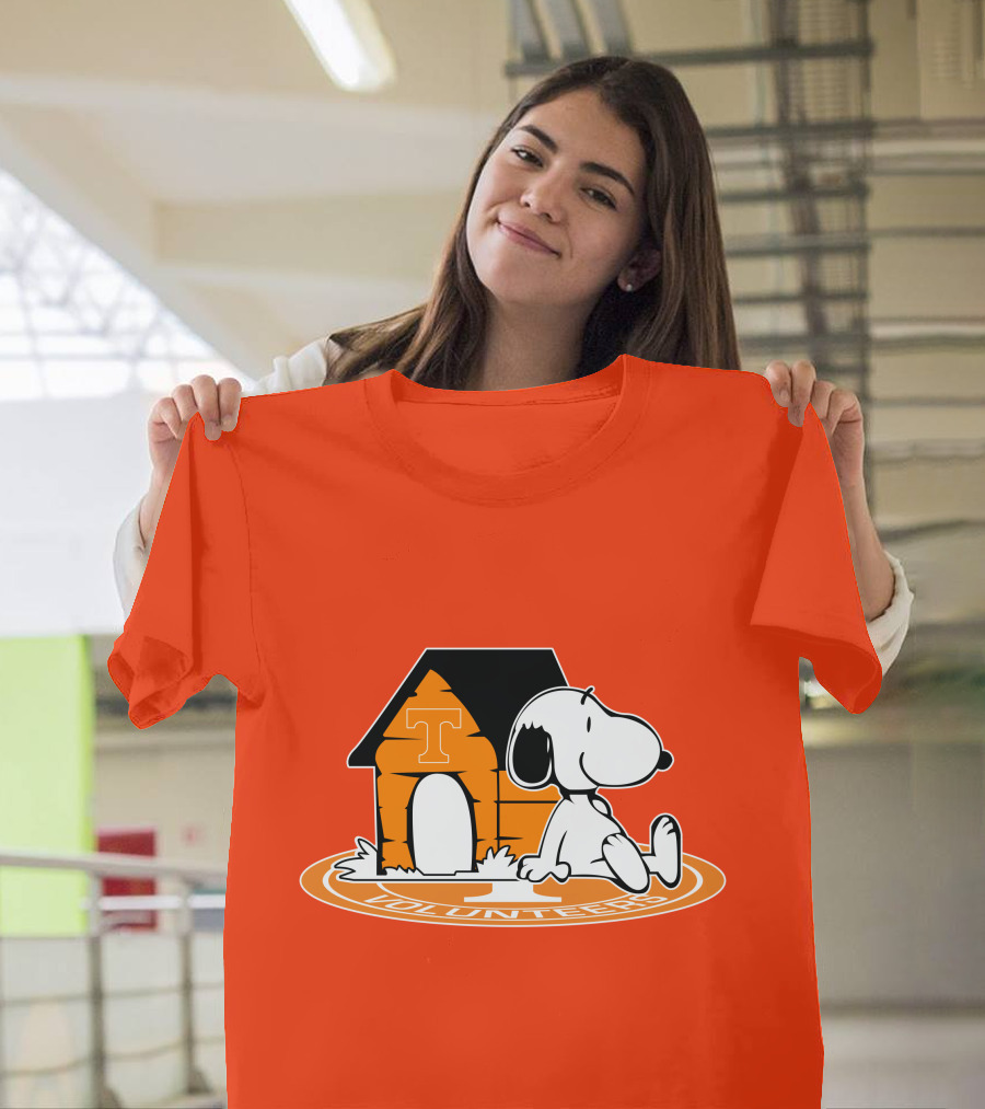 Snoopy Tennessee Volunteers Football Now And Forever T-Shirt