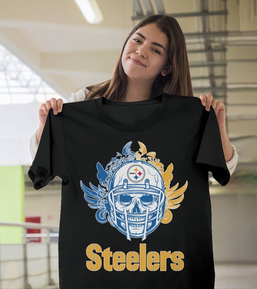 Pittsburgh Steelers Skull Steelers T-Shirt