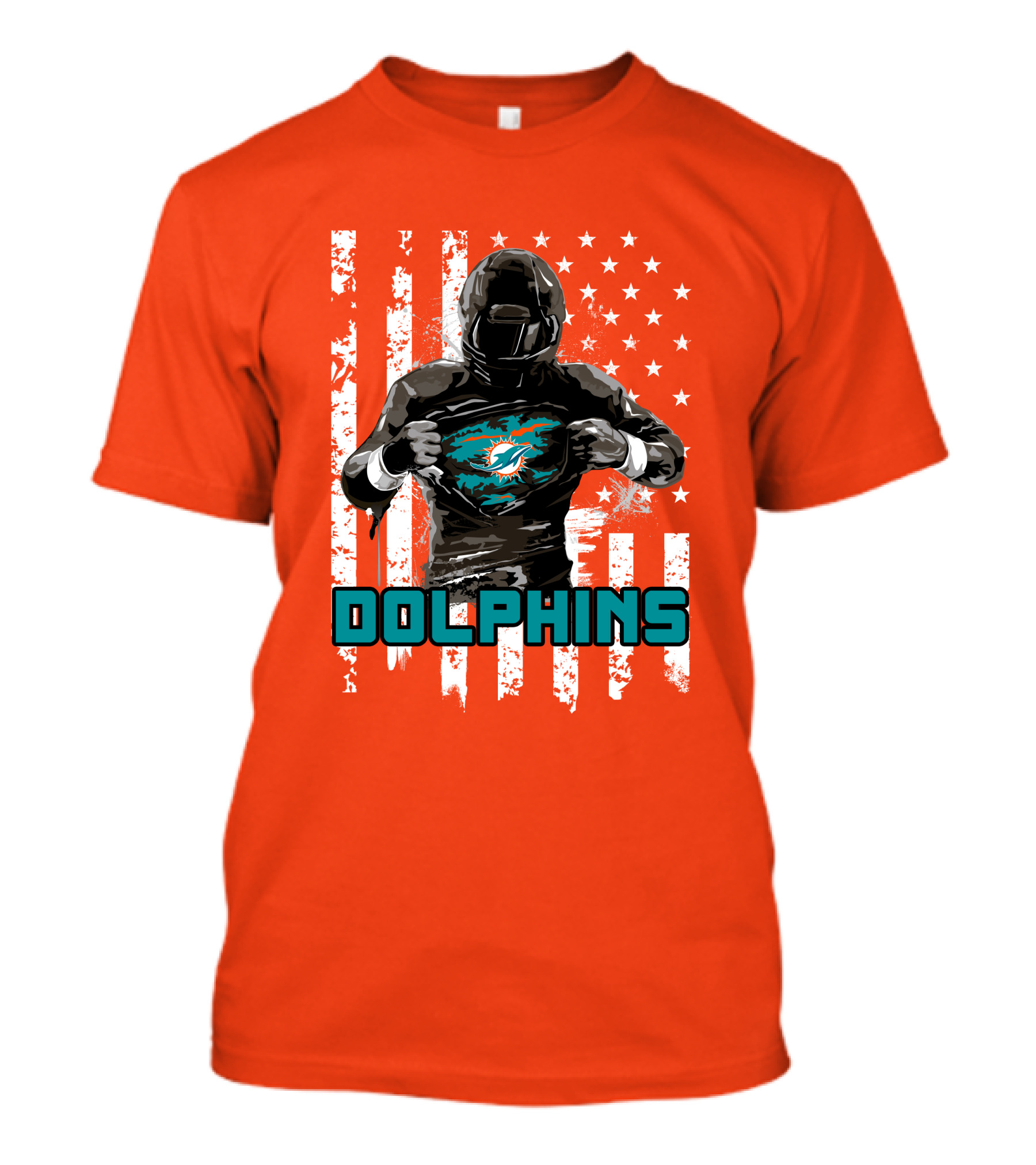 Dolphins Superhero Unveiling Miami Pride Flag T-Shirt