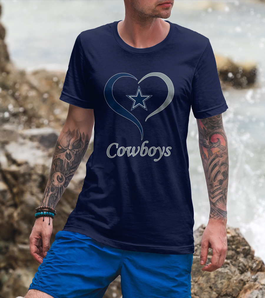 Cowboys Star Heart T-Shirt