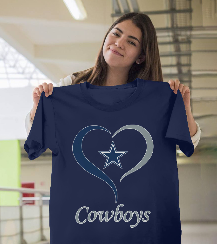 Cowboys Star Heart T-Shirt