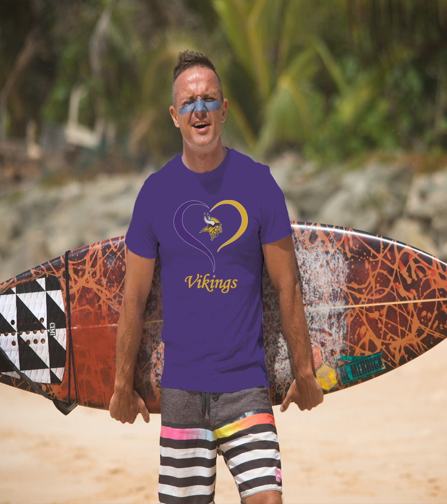 Minnesota Vikings Heart Logo In My Heart T-Shirt