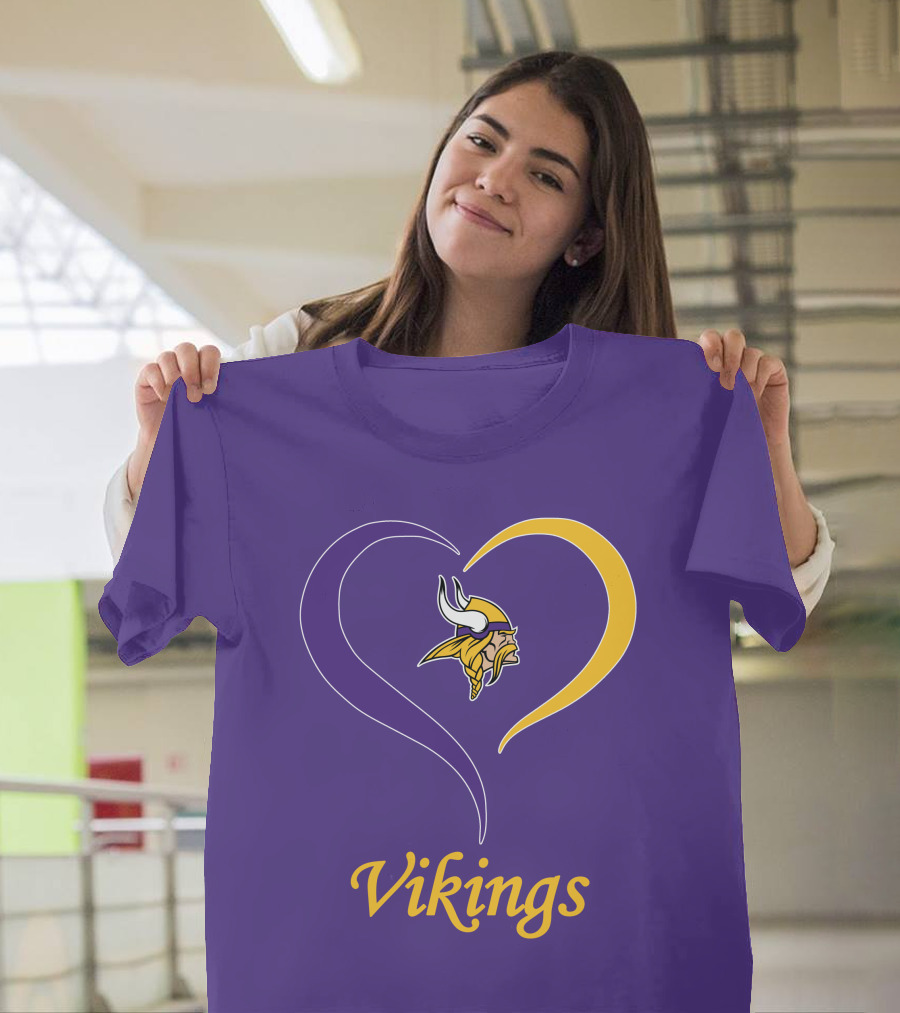 Minnesota Vikings Heart Logo In My Heart T-Shirt