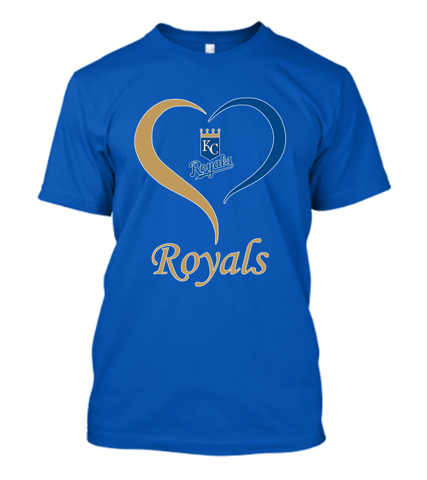Kansas City Royals Heart Emblem Royals T-Shirt