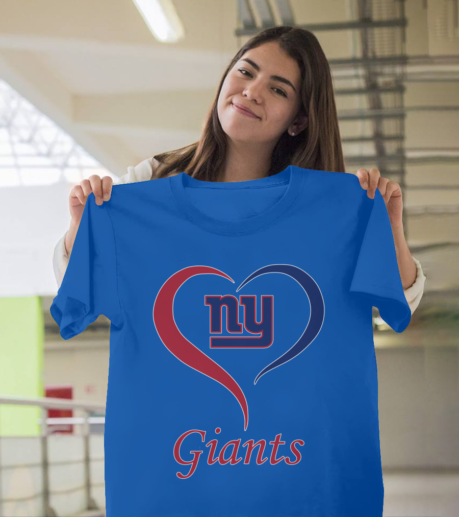 Ny Giants Heart Fan Love T-Shirt