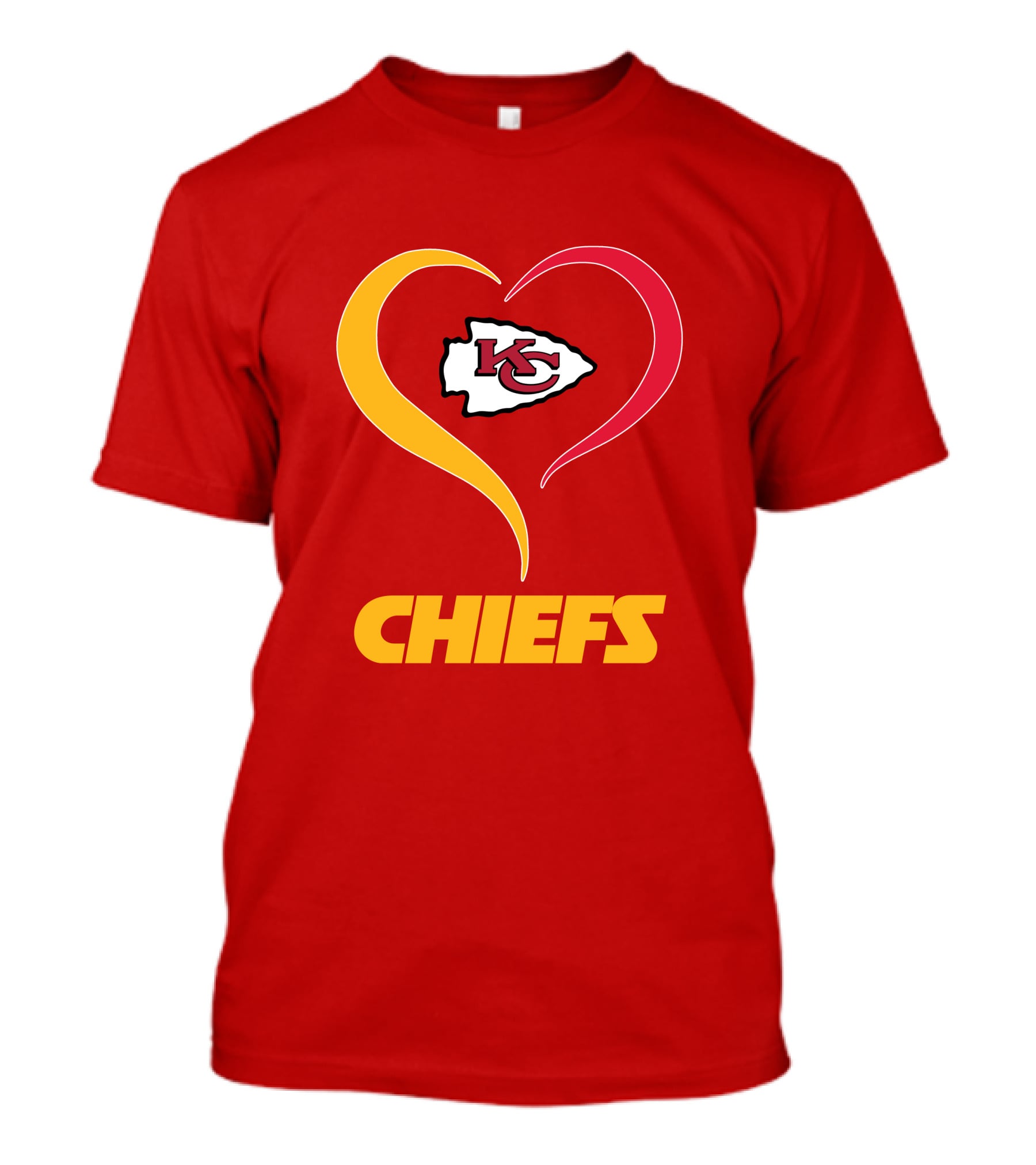 Kansas City Chiefs Heart Logo Chiefs T-Shirt