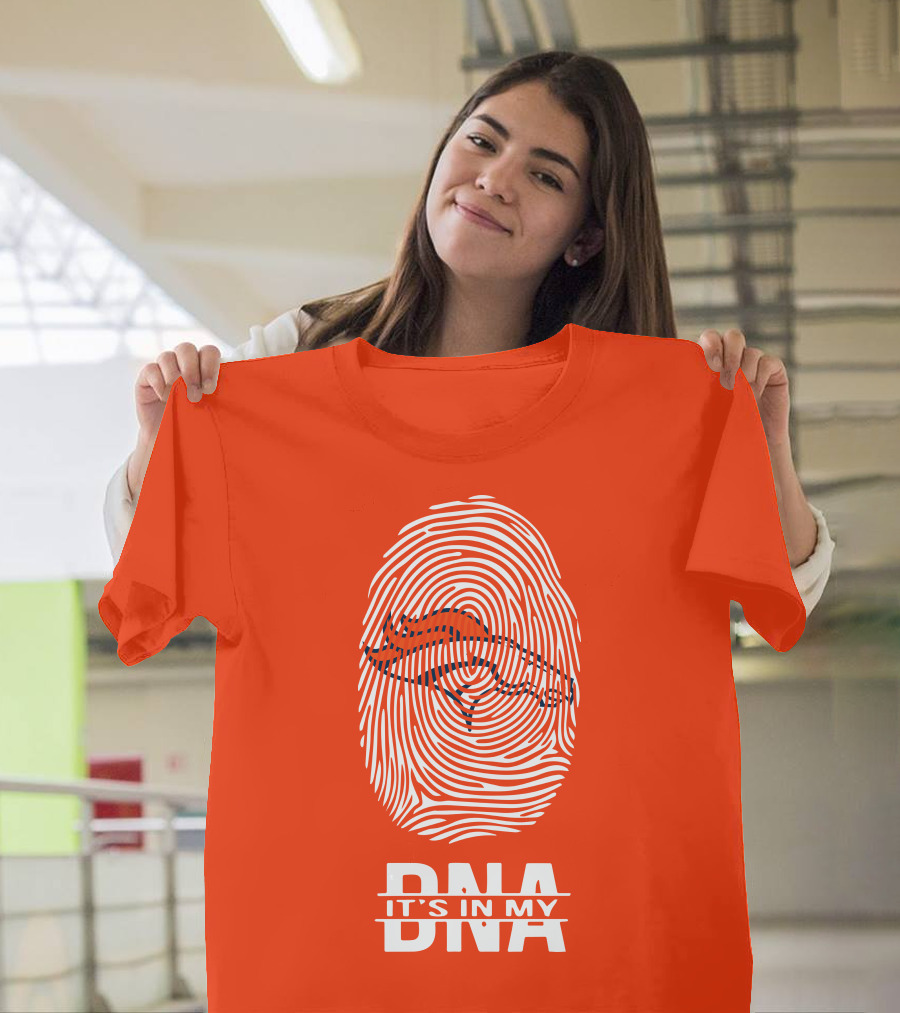 Denver Broncos DNA Fingerprint Emblem It's In My DNA T-Shirt