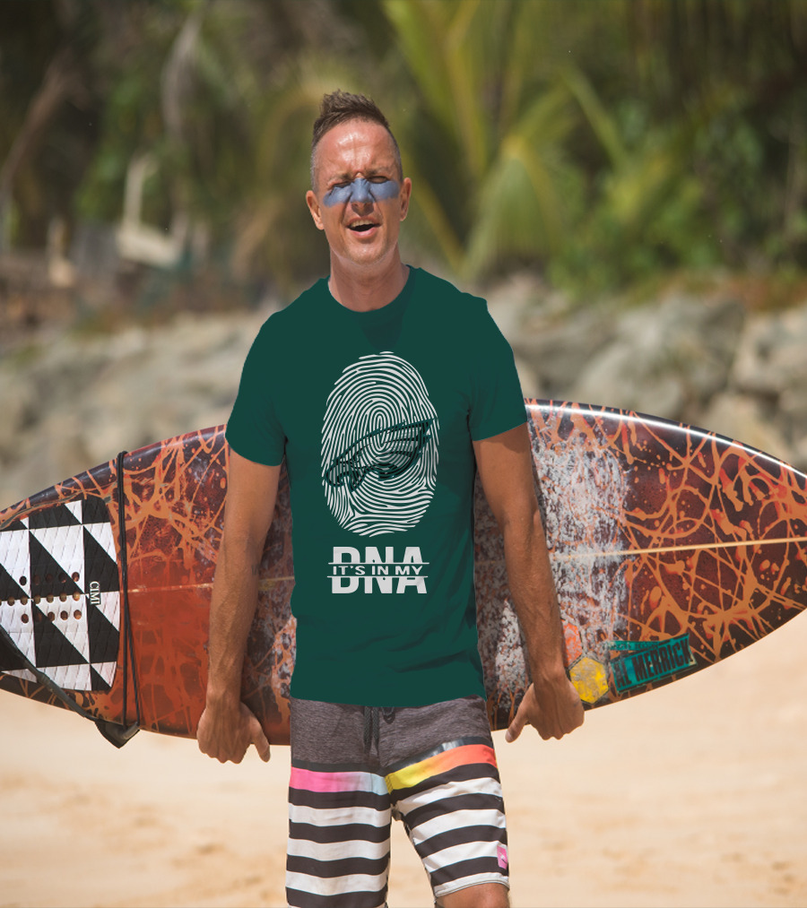 Philadelphia Eagles DNA It's In My DNA Fingerprint T-Shirt