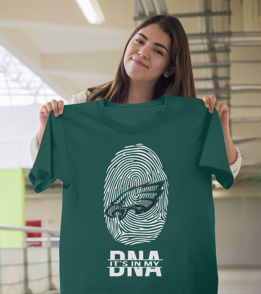 Philadelphia Eagles DNA It's In My DNA Fingerprint T-Shirt