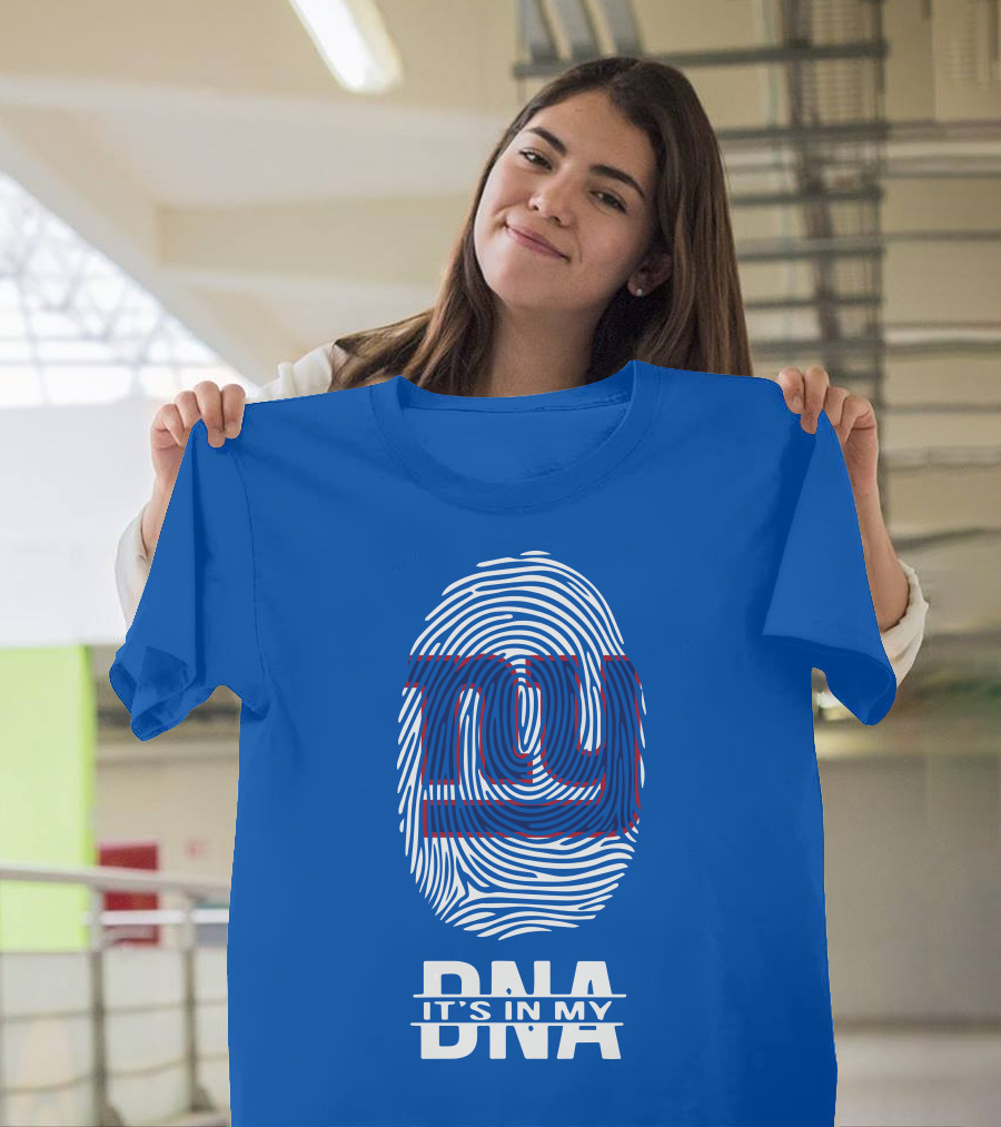 New York Giants Fingerprint Logo It's In My DNA T-Shirt