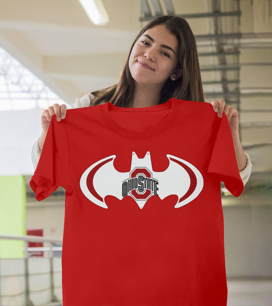 Ohio State Buckeyes Batman Concept T-Shirt