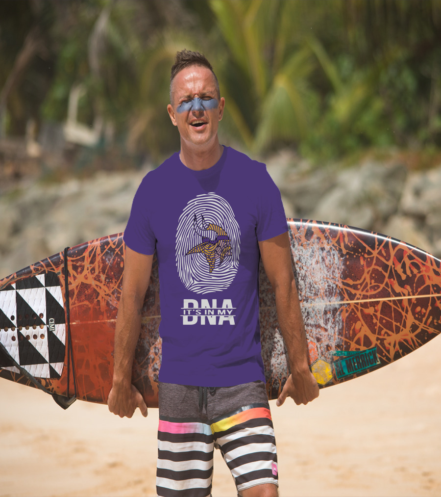 Minnesota Vikings It's In My DNA Fingerprint T-Shirt