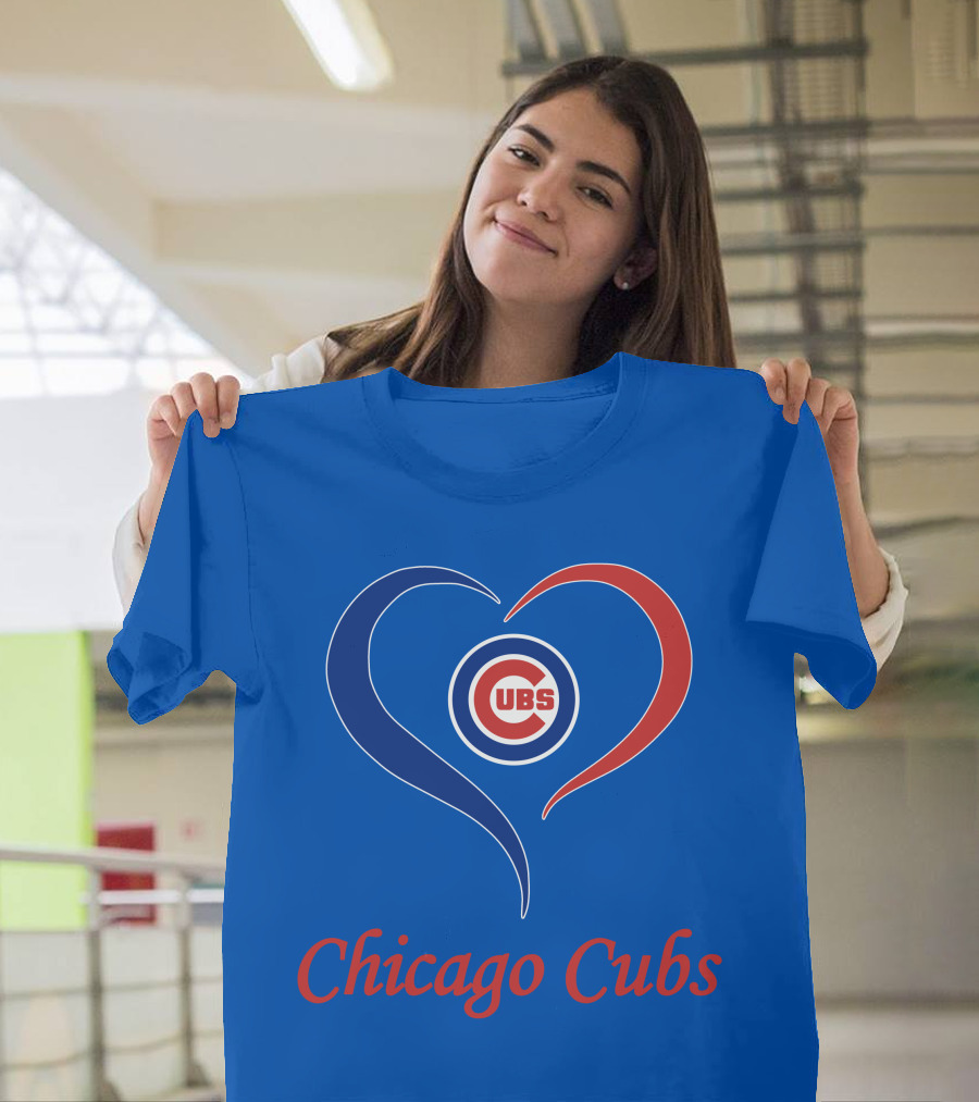 Chicago Cubs Heart Symbol Cubs T-Shirt