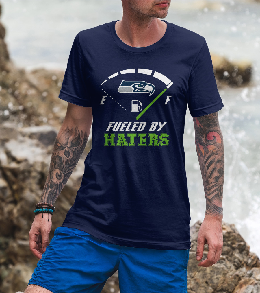 Seattle Seahawks Fueled By Haters Football Energy Gauge T-Shirt