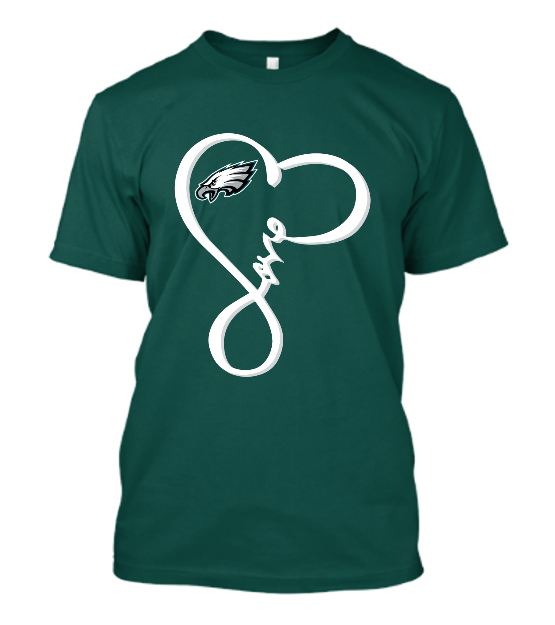 Philadelphia Eagles Love Heart T-Shirt