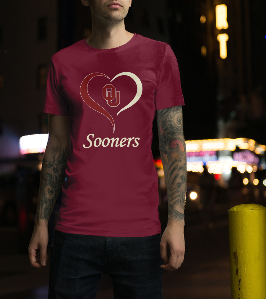 Sooners OU Heart T-Shirt