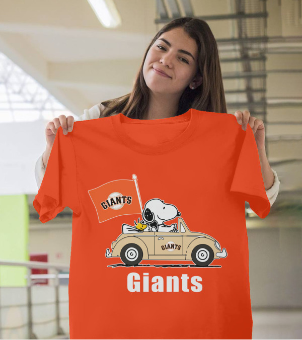 Giants Snoopy Car Adventure T-Shirt