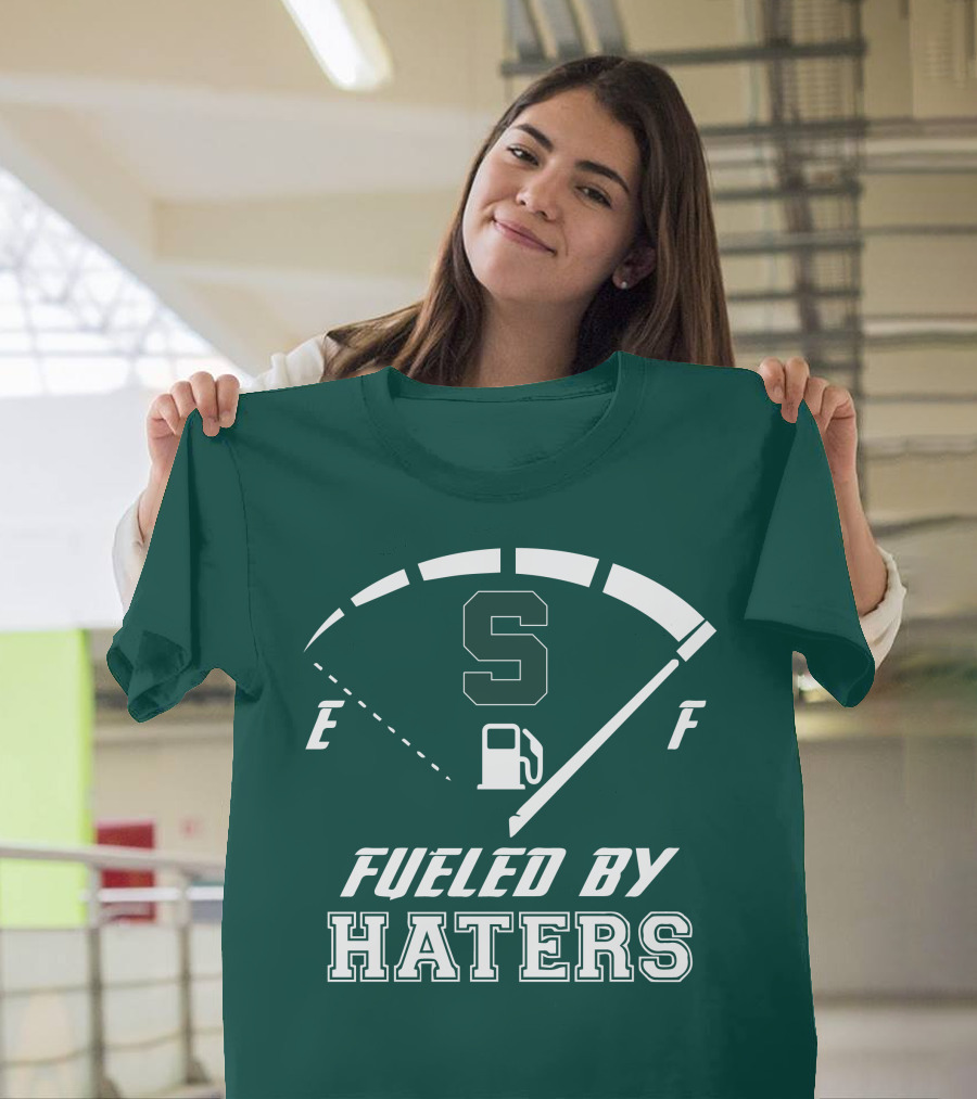 Fueled By Haters Michigan State S Icon Fuel Gauge T-Shirt