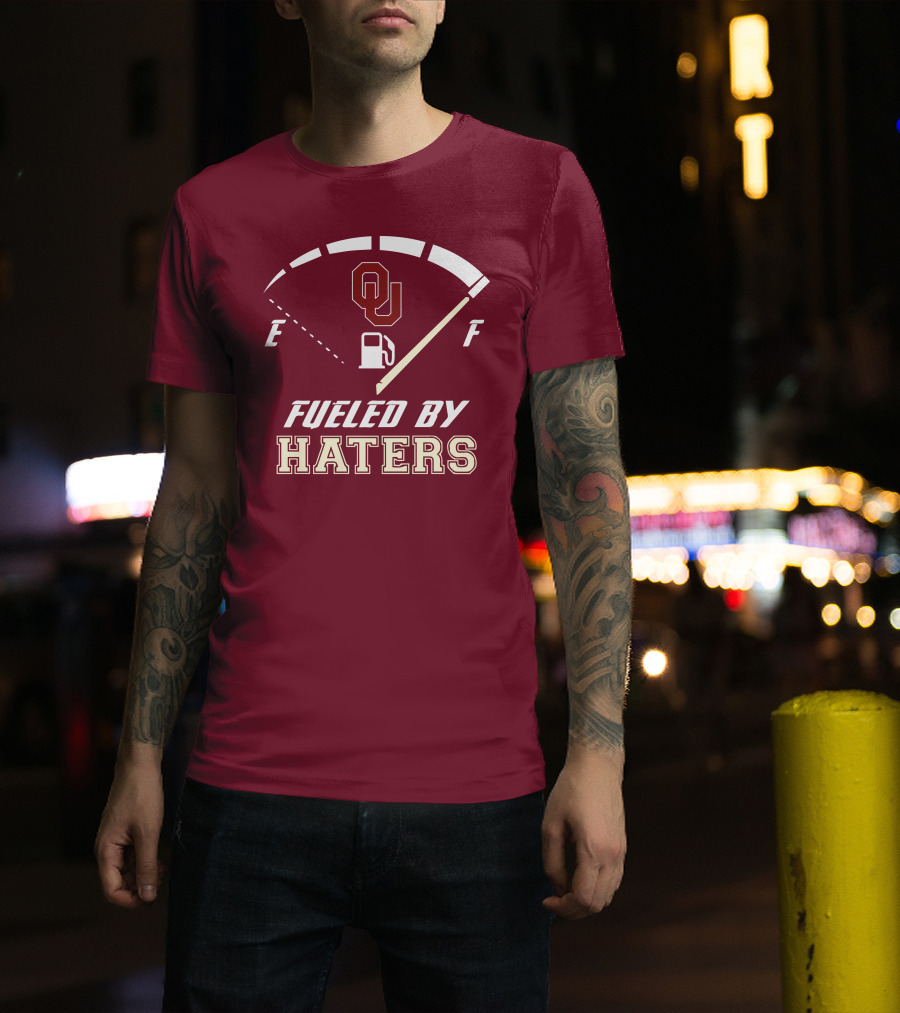 Oklahoma Sooners Fueled By Haters Energy Meter OU T-Shirt