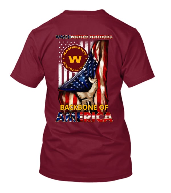 Washington Football Team Backbone Of America Stars And Stripes W T-Shirt