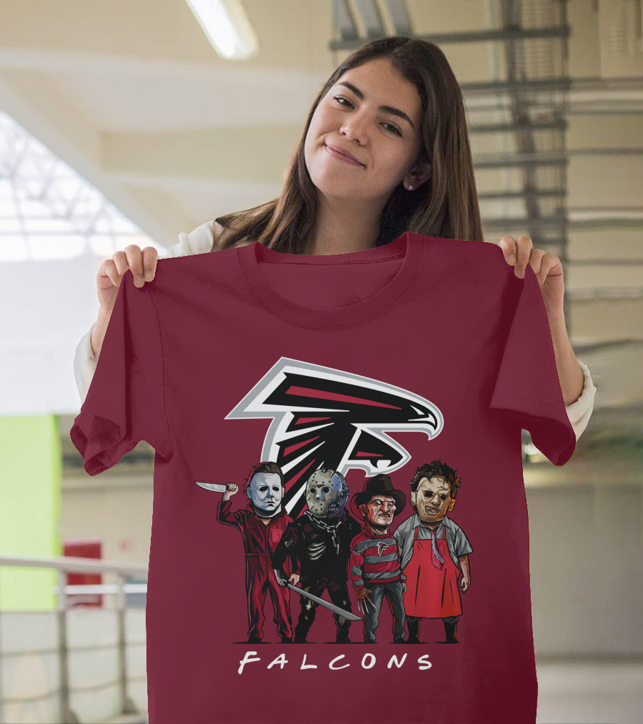 Atlanta Falcons The Slasher Squad Halloween Teams T-Shirt