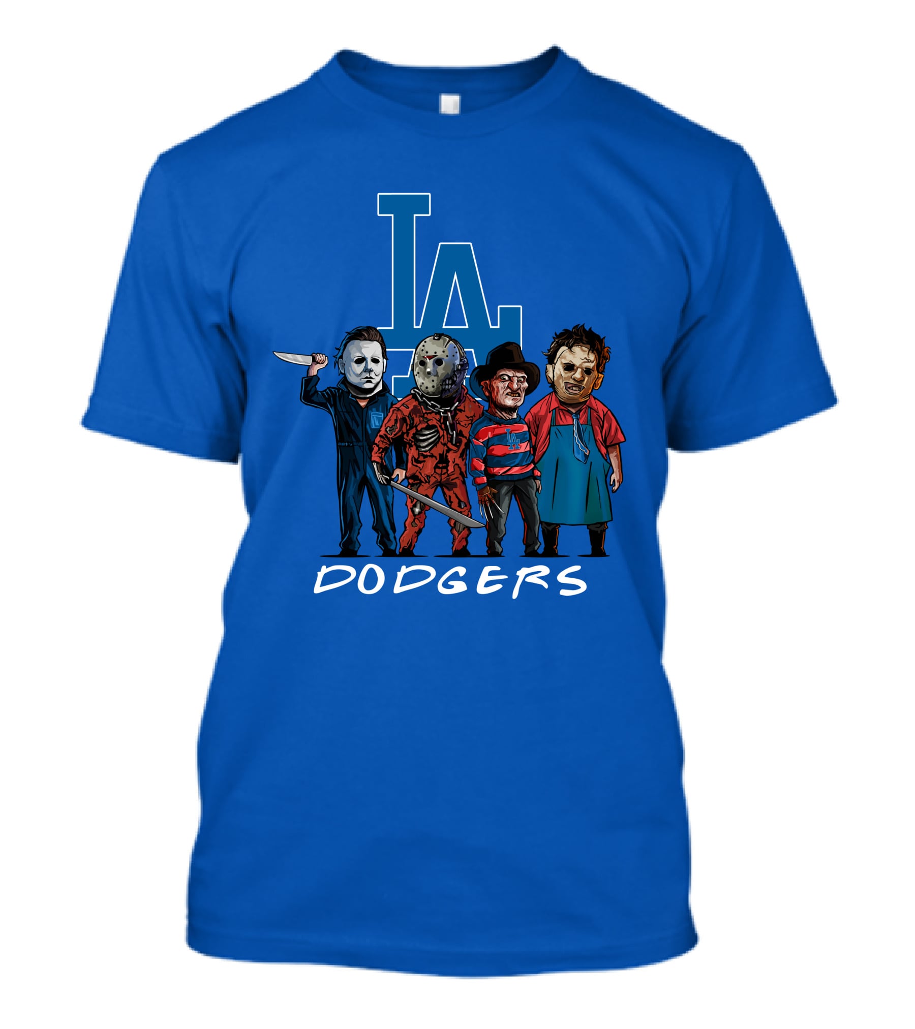 Los Angeles Dodgers Halloween Horror Icons Team T-Shirt