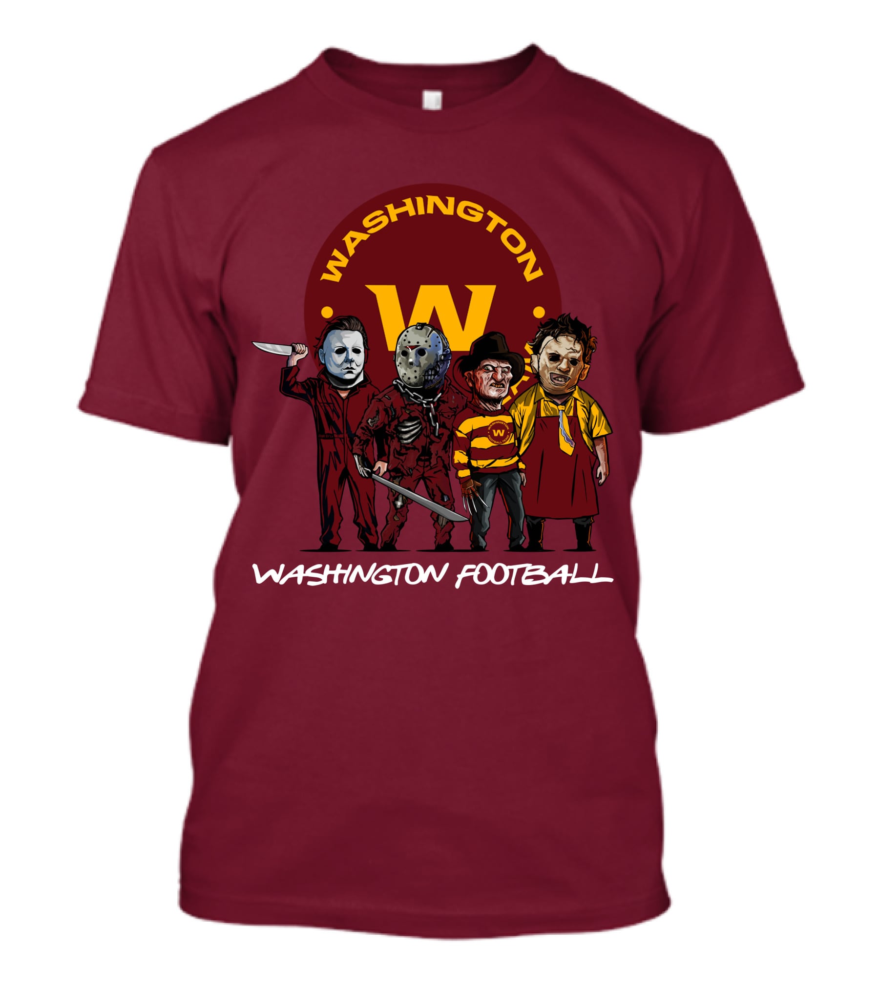 Washington Football Team Halloween The Slasher Squad Characters T-Shirt