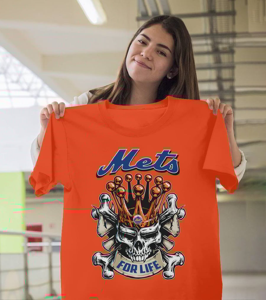 Mets Skull King For Life T-Shirt