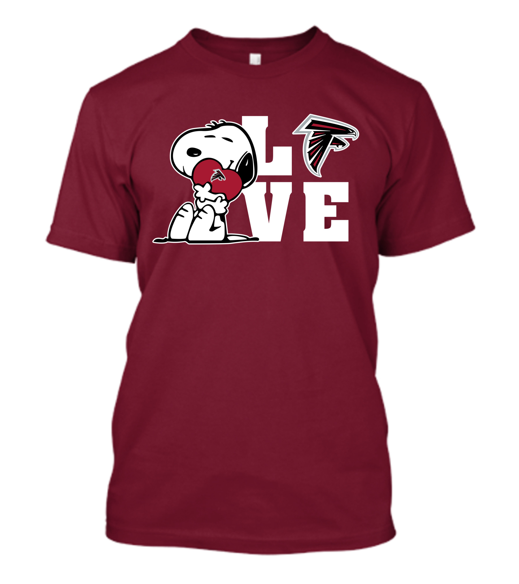 Snoopy Atlanta Falcons Love T-Shirt
