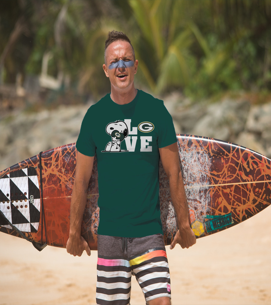 Snoopy Love Green Bay Packers T-Shirt