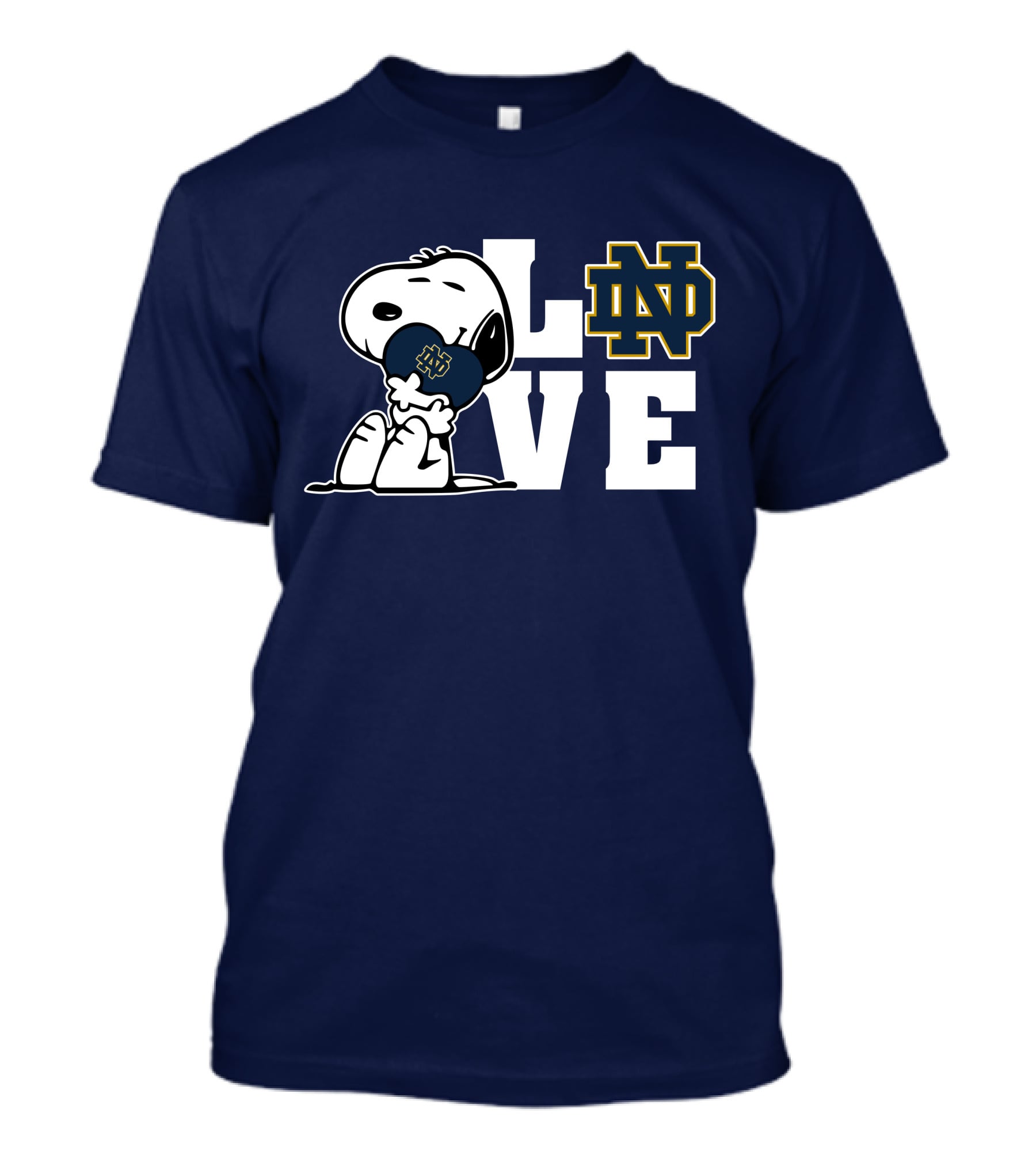 Snoopy Notre Dame Fighting Irish Love Nd T-Shirt