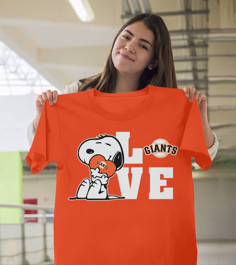 Snoopy Giants Love San Francisco Giants T-Shirt