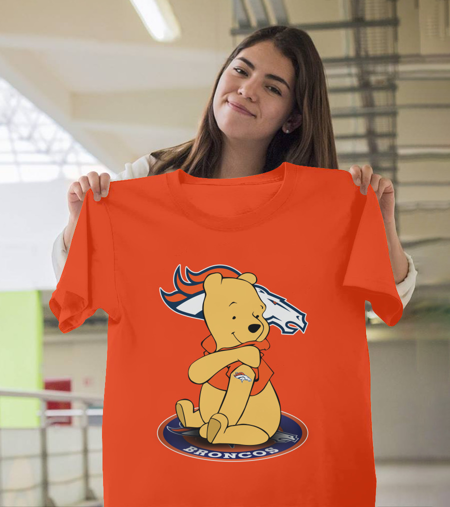 Denver Broncos Winnie The Pooh Football Fan T-Shirt