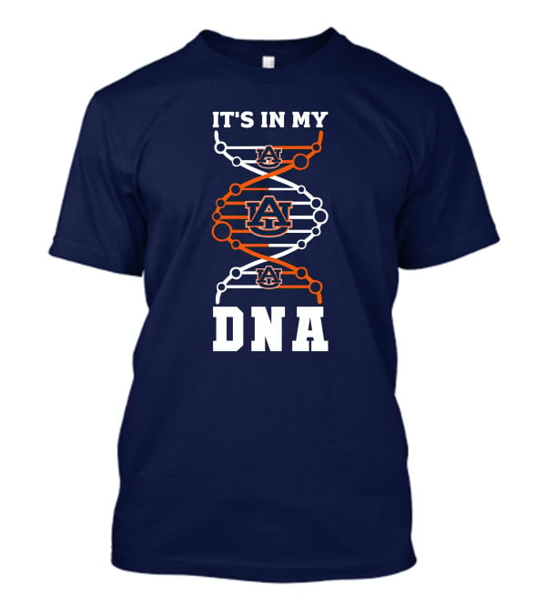 Auburn Tigers It's In My DNA Auburn University Logo DNA Strand T-Shirt