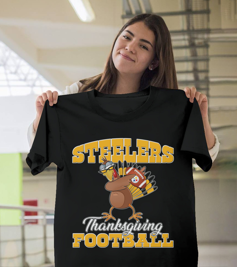 Steelers Thanksgiving Football Turkey T-Shirt