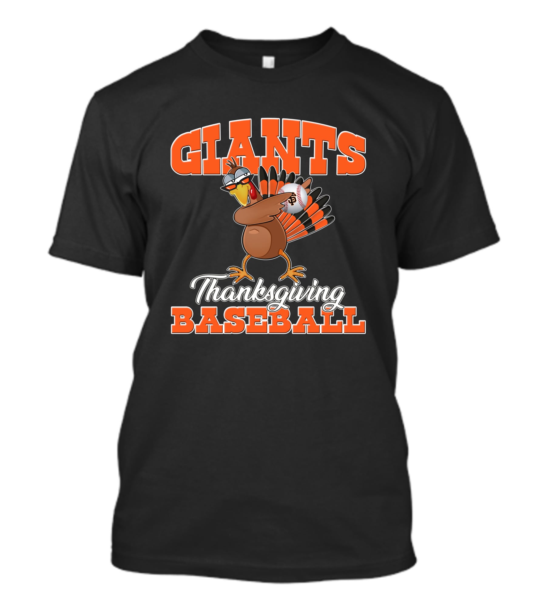 Giants Thanksgiving Baseball Turkey San Francisco T-Shirt