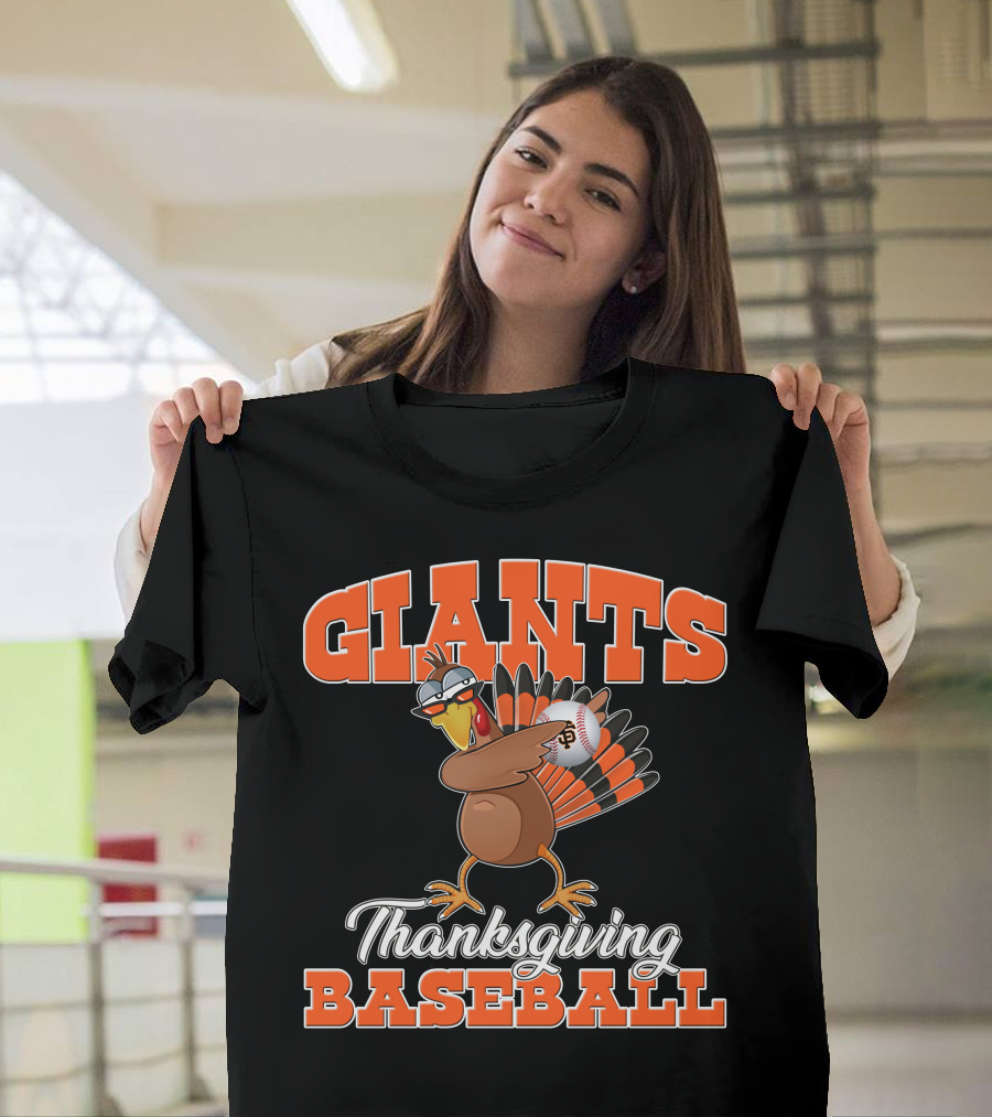 Giants Thanksgiving Baseball Turkey San Francisco T-Shirt