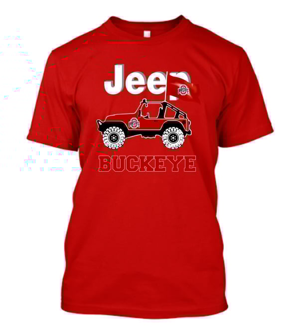 Jeep Ohio State Buckeye Red Flag Adventure T-Shirt