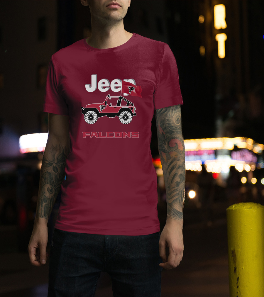 Jeep Falcons Truck Atlanta Falcons Are Coming T-Shirt