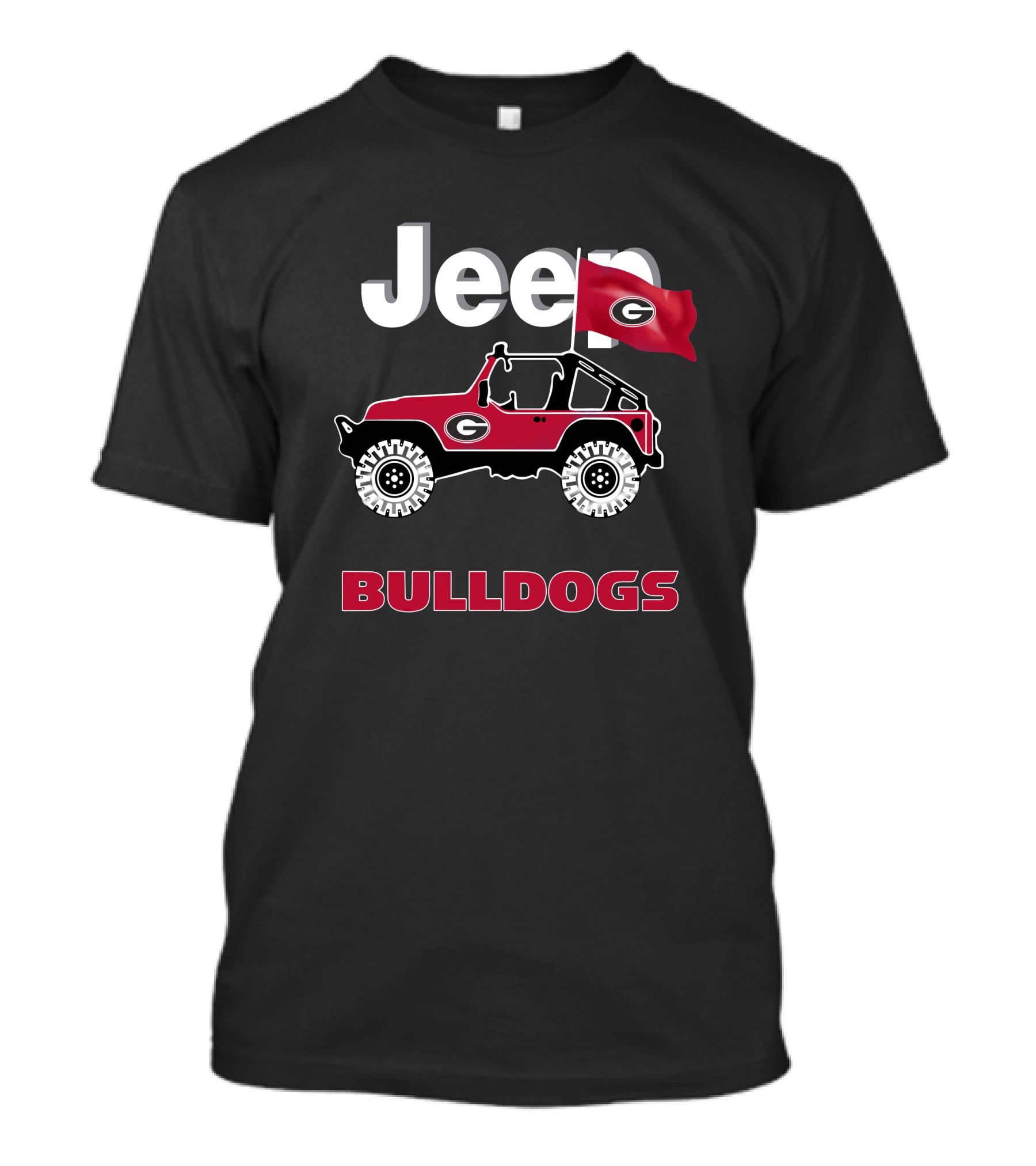 Georgia Bulldogs Jeep Flag Bulldogs T-Shirt