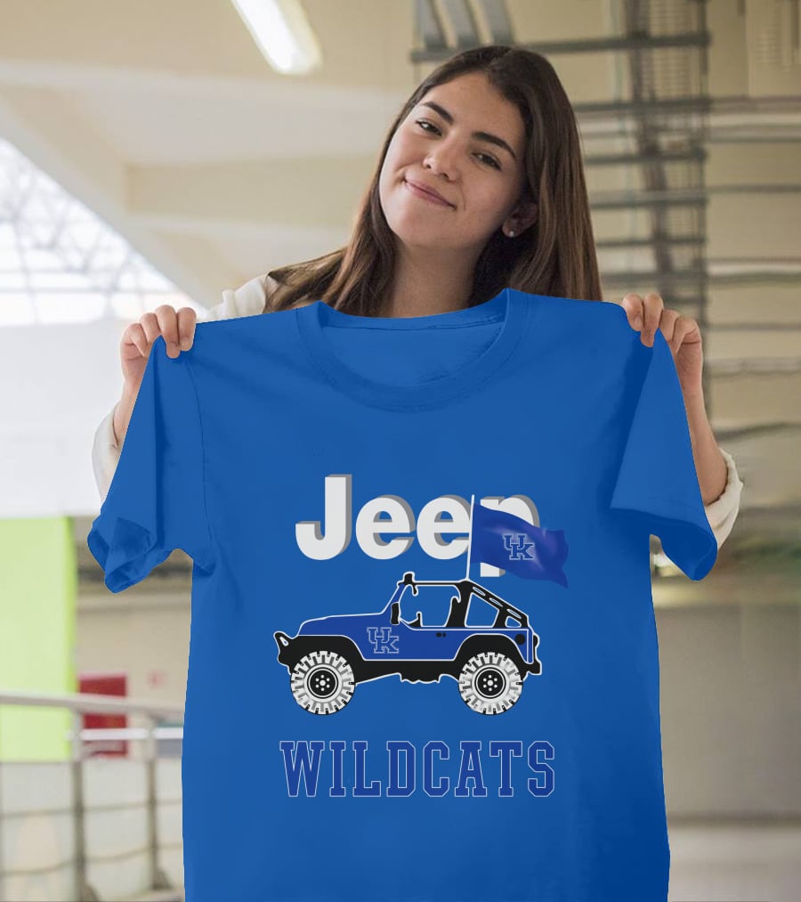 Jeep Kentucky Wildcats Flag Edition T-Shirt